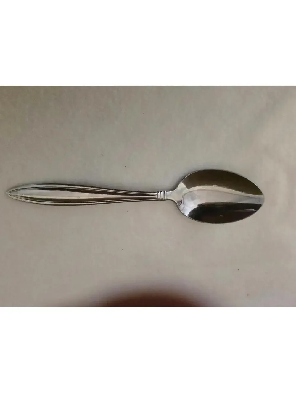 Reed & Barton Celebration Stainless Solid Serving Spoon 8 3/4” Silver Flatware
